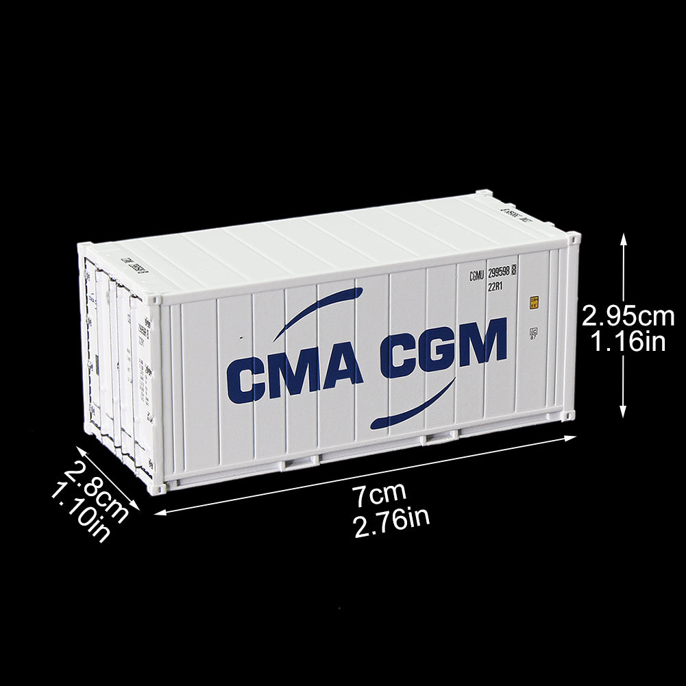 C8727 1pc HO Scale 1:87 20ft Hi-Cube Reefer Shipping Container