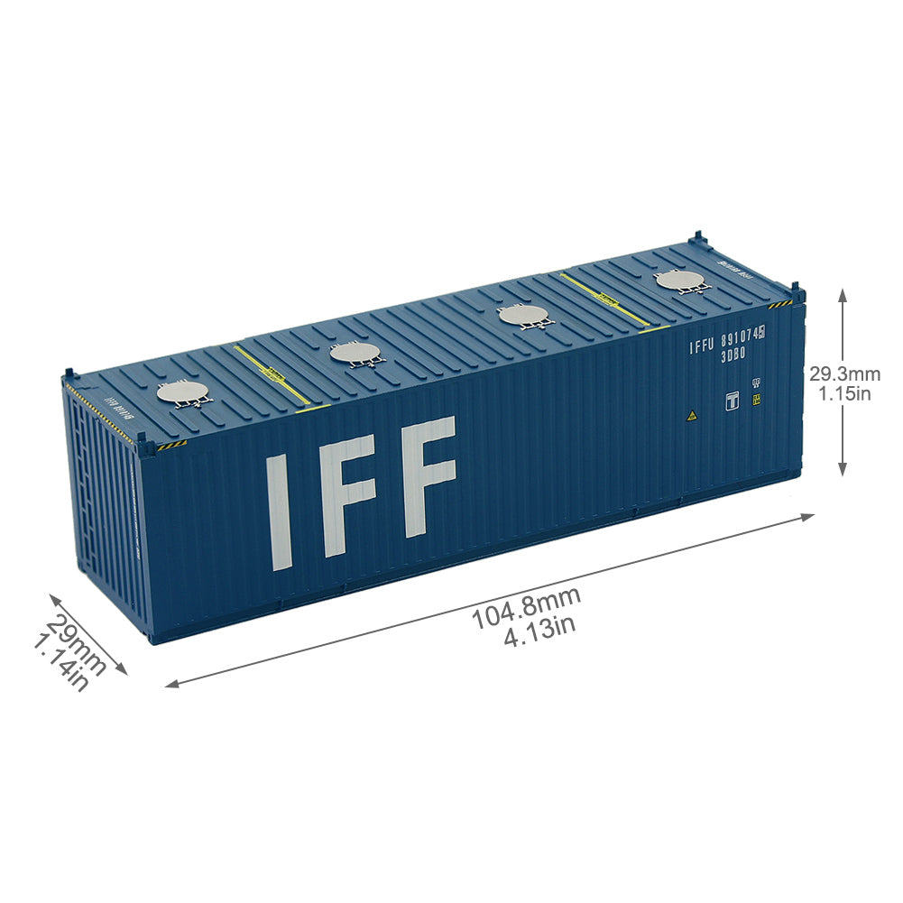 C8736 1pc HO Scale 1:87 30ft Shipping Container Cargo Box