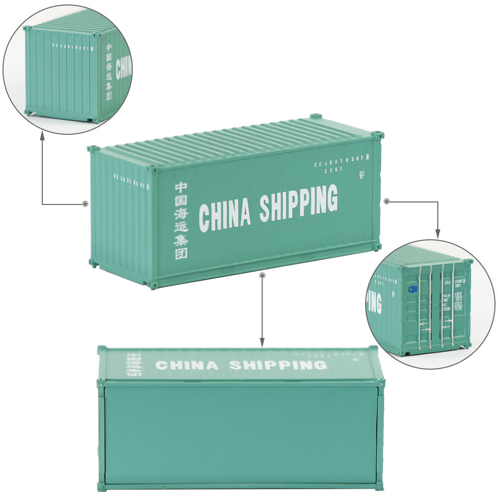 C15007 3pcs N Scale 1:160 20ft Shipping Container