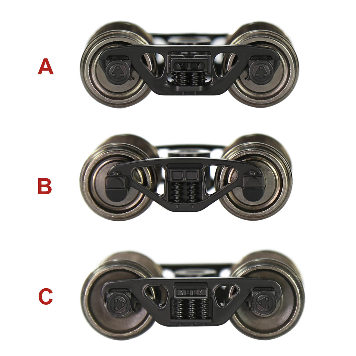 Roues Métalliques HO 1:87 - 2 Pièces - Accessoires Train Modèle Réaliste