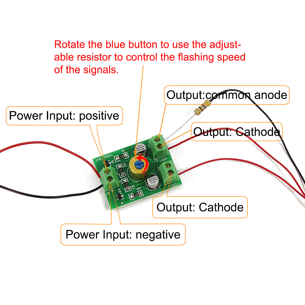 JTD1506RP 1 Set N Scale 1:160 Railway Signal with Circuit Board Flasher LED